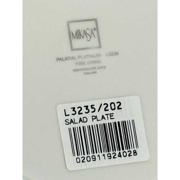 Mikasa Palatial Platinum Dinnerware Fine China Salad Plate Dining Tableware Dish - Picture 6 of 7